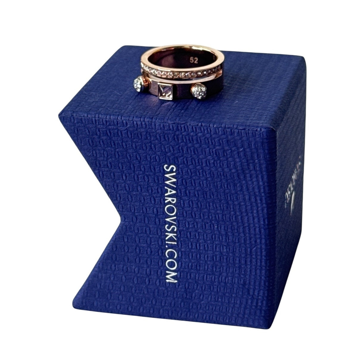 Swarovski Thrilling ring White, Rose gold-tone plated size 6