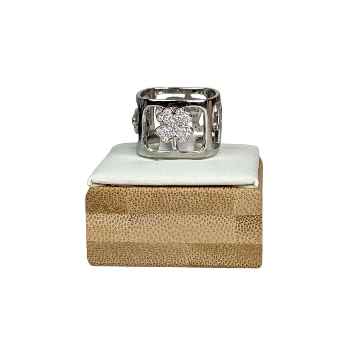 Lucky Charm Dice Ring for Her Color Silver size 6