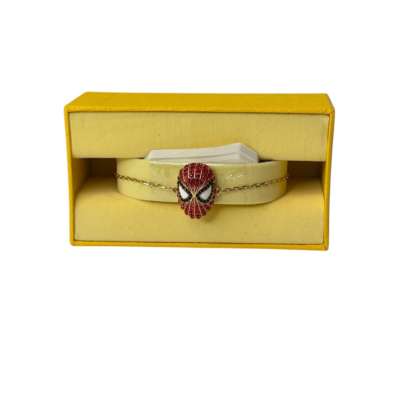 Swarovski Spider-Man Bracelet, Red Crystal, Gold-tone Finish M