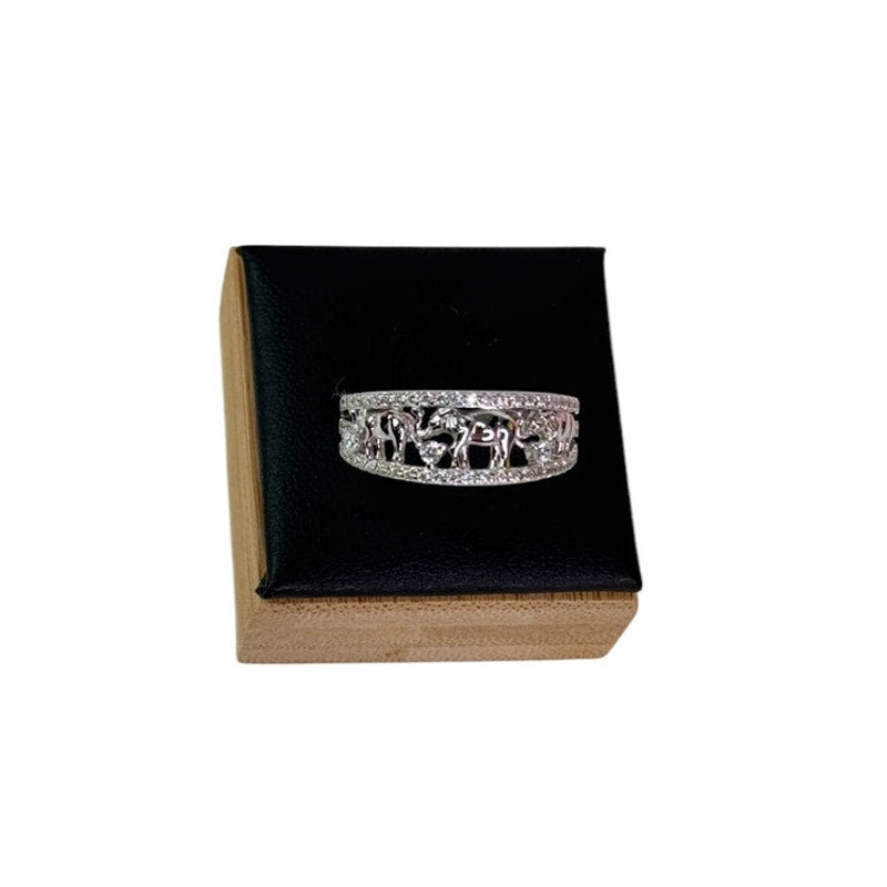 Lucky Elephant Ring 925 Sterling Silver