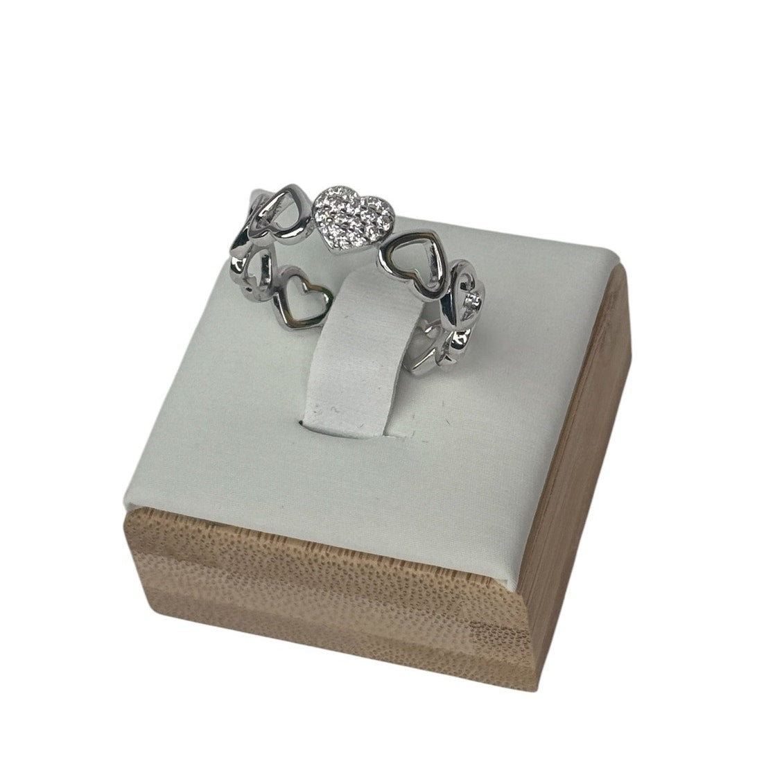 Elegant Multiple Heart 925 Sterling Silver Ring for Women
