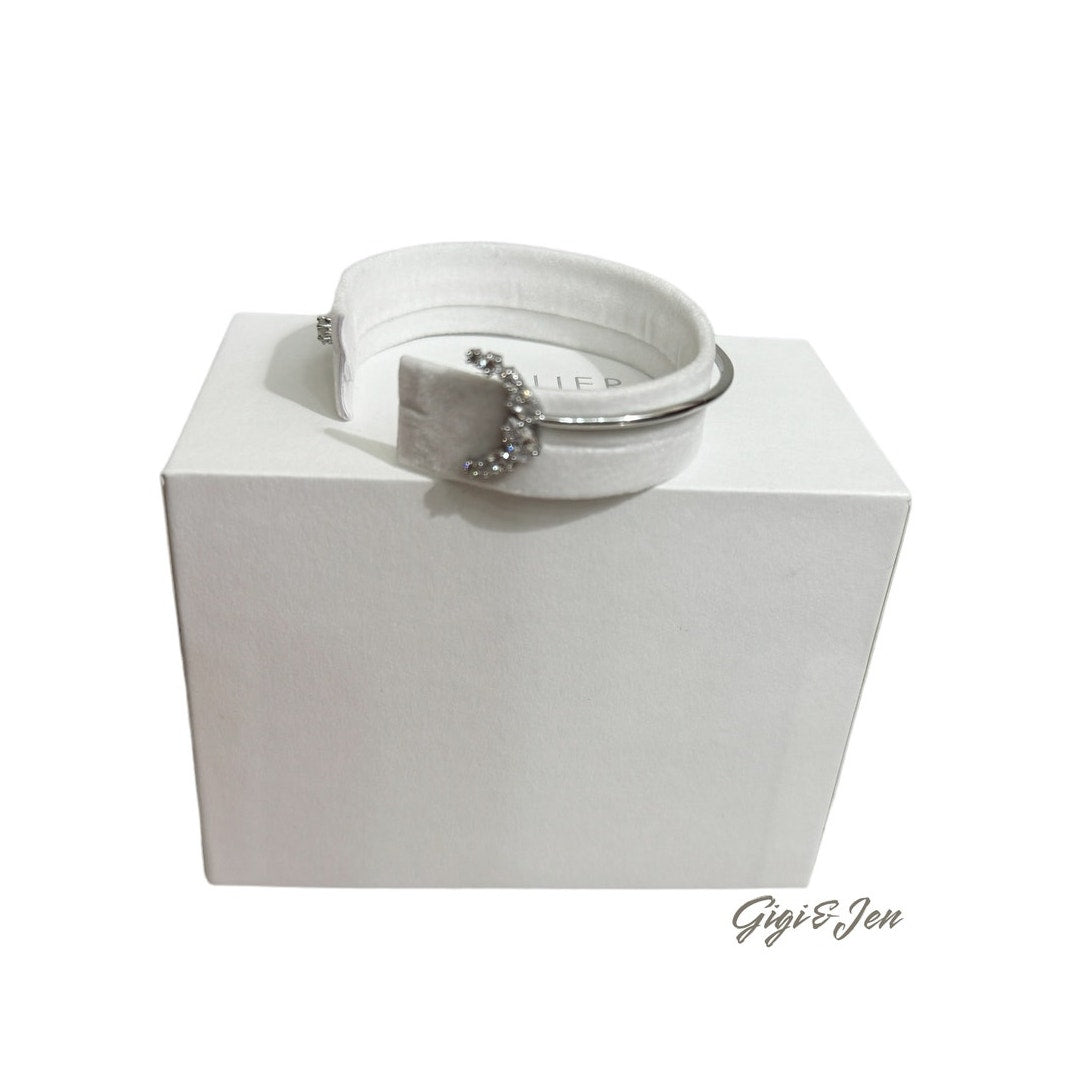Swarovski Penélope Cruz Moonsun Cuff, White, Rhodium Plated