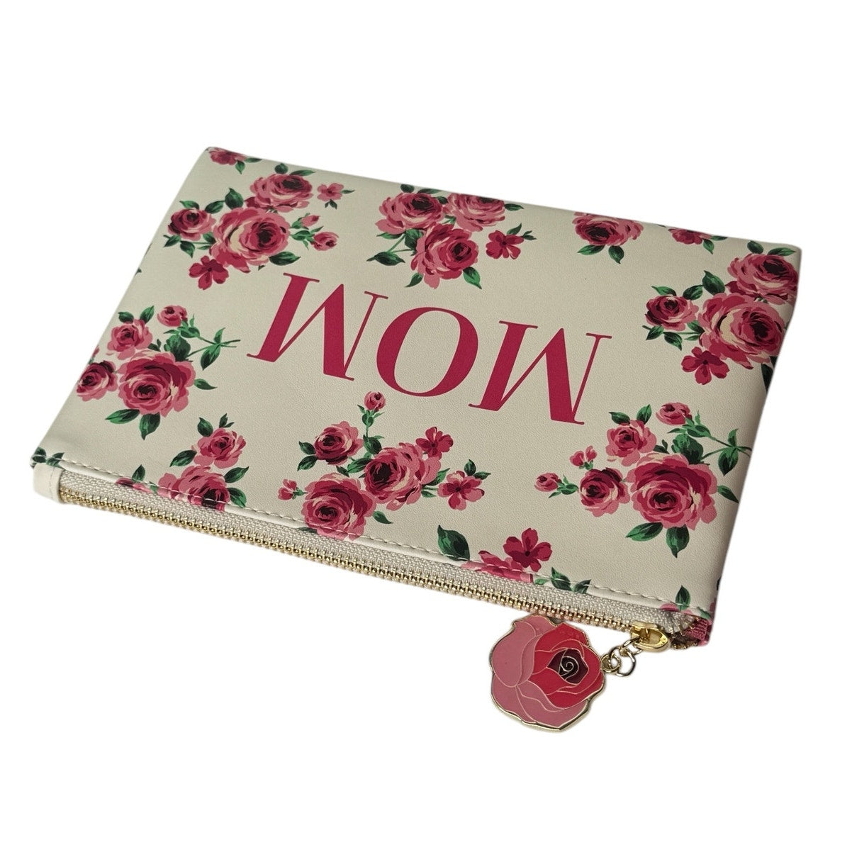 MOM Cosmetic or Pencil Bag Roses Design