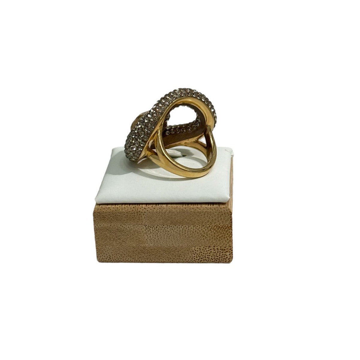 Swarovski Atelier Tigris ring white gold plated 52 /6 GRAY/CRY/GOS