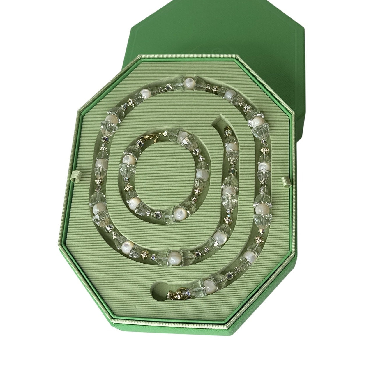 Swarovski Somnia Set White, Gold-tone plated set