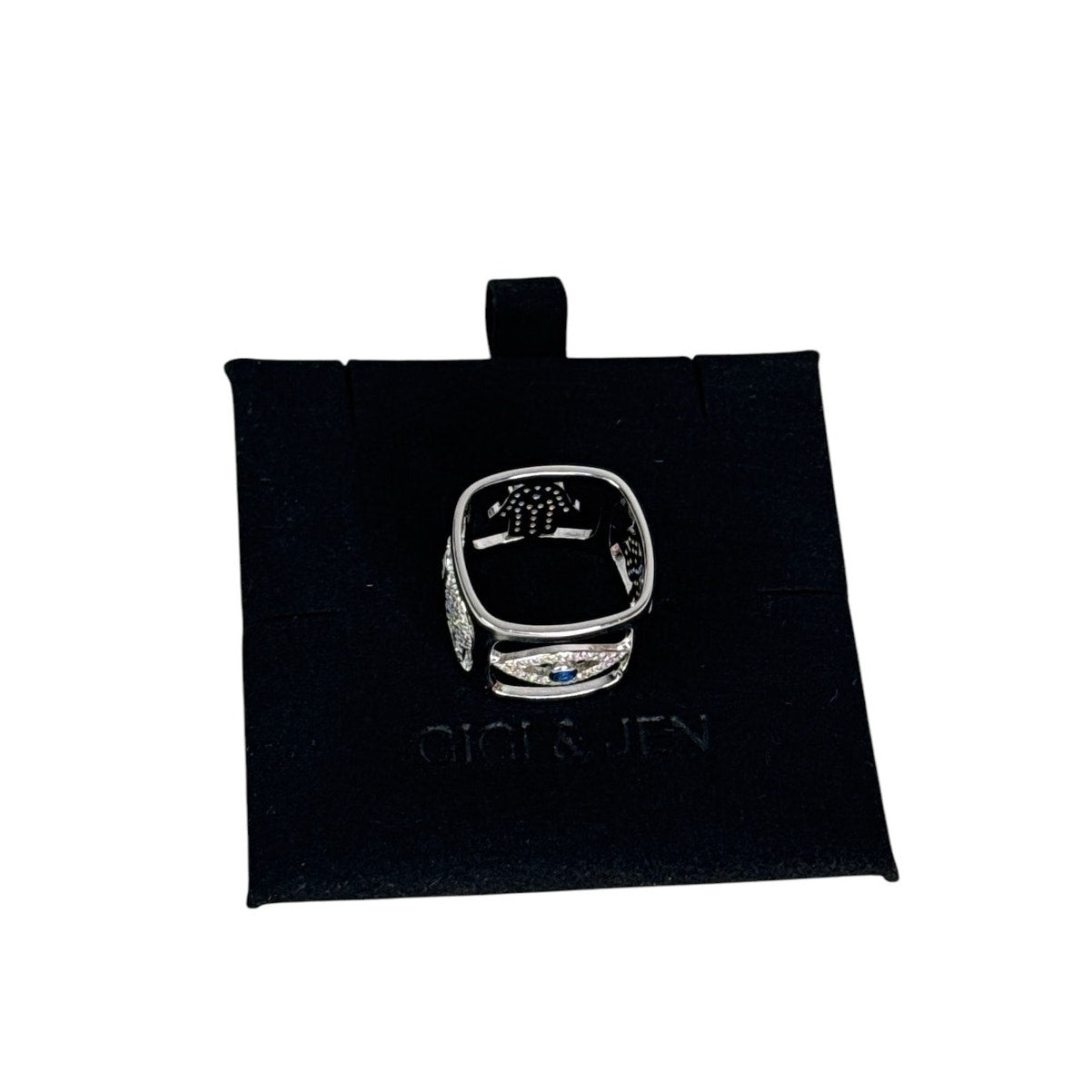 Lucky Charm Dice Ring for Her Color Silver size 6