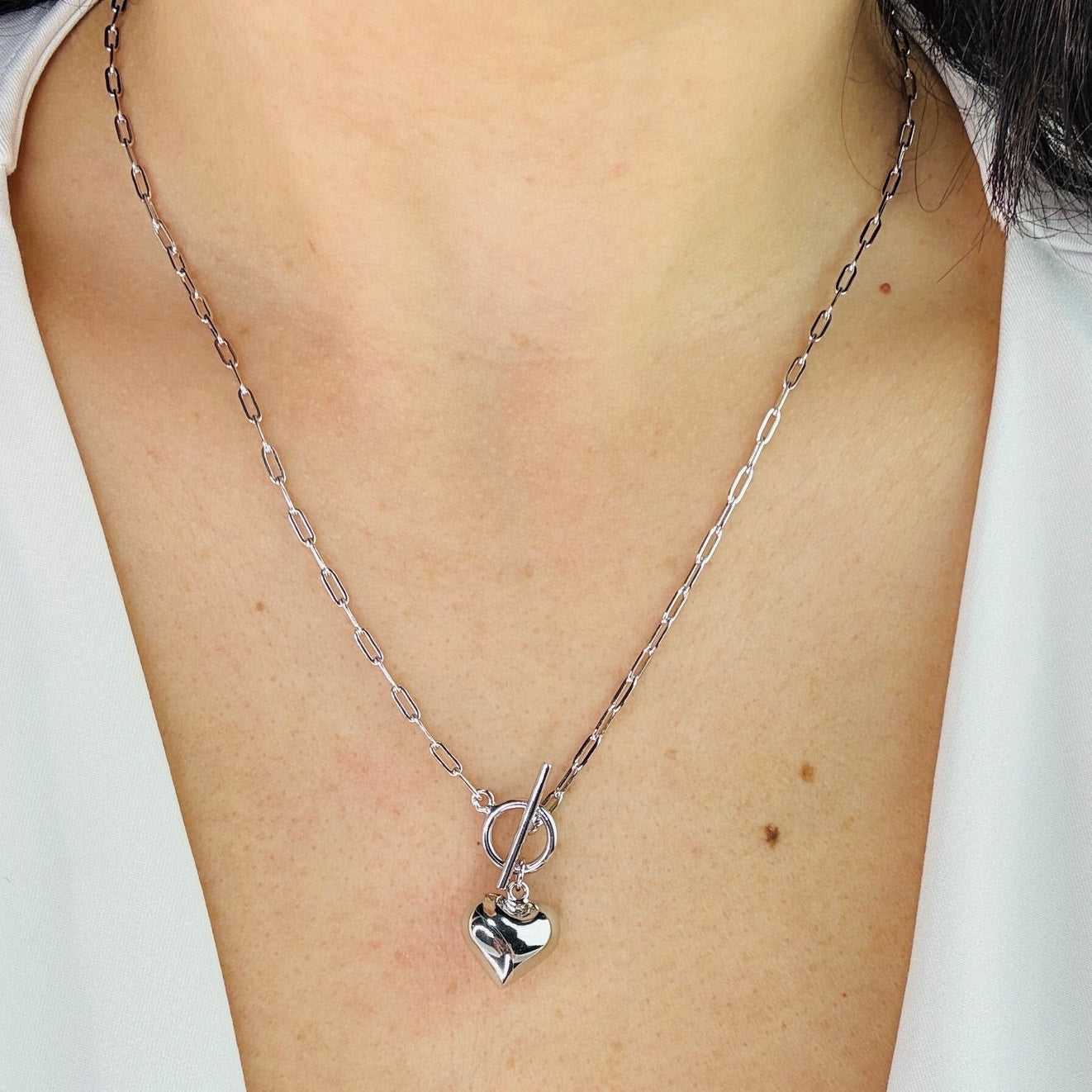 Touch of Love Silver Necklace