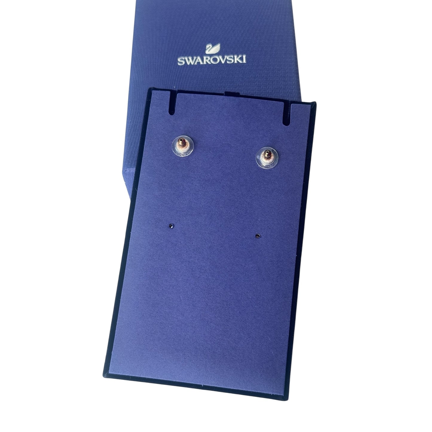 Swarovski Constella drop earrings Round cut, White, Rose gold-tone plated