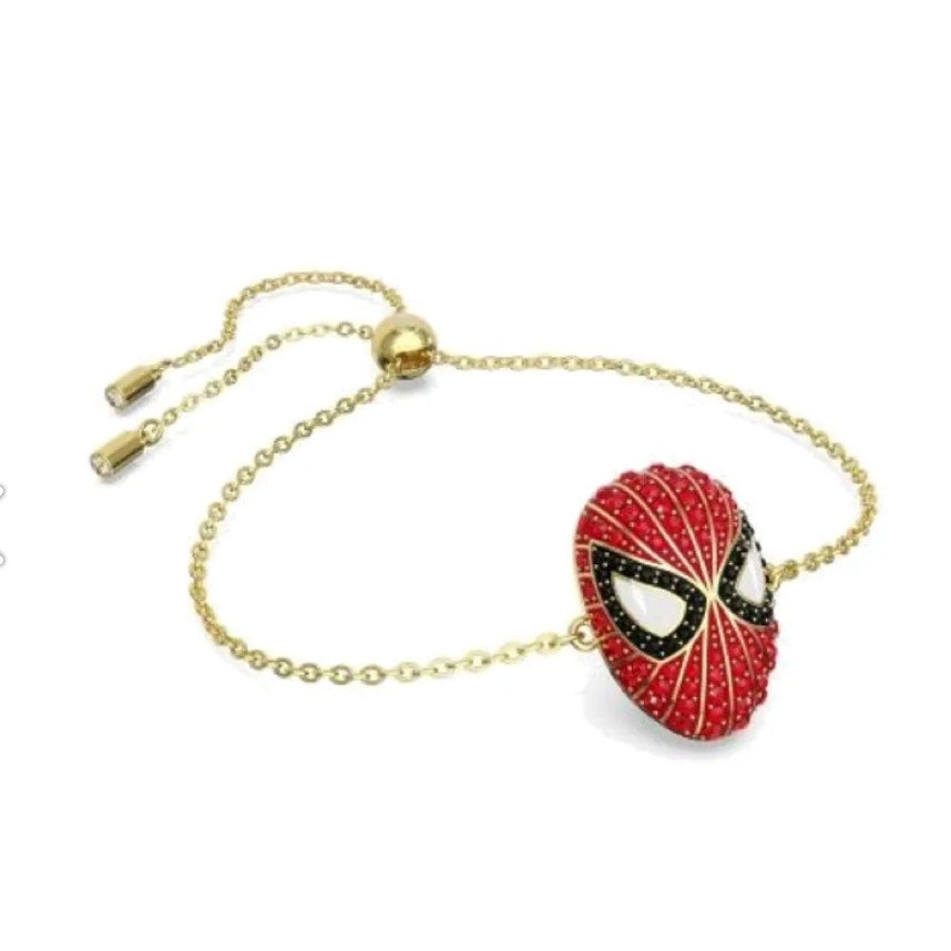 Swarovski Spider-Man Bracelet, Red Crystal, Gold-tone Finish M