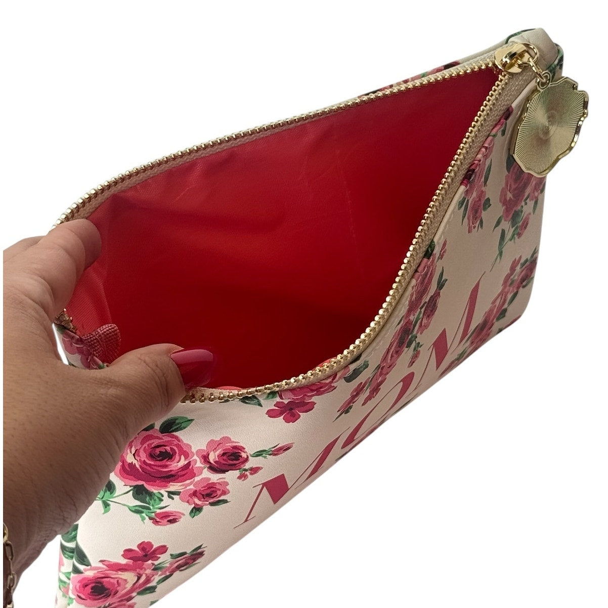 MOM Cosmetic or Pencil Bag Roses Design