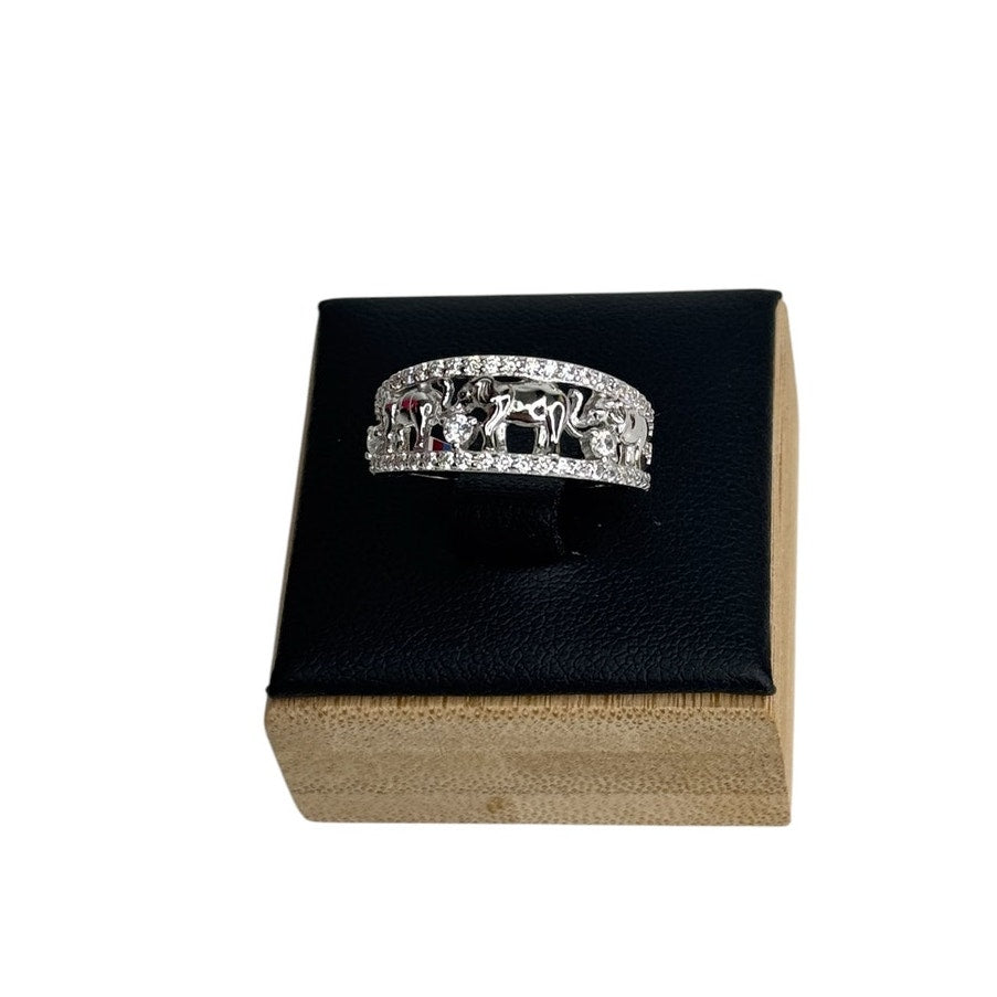 Lucky Elephant Ring 925 Sterling Silver