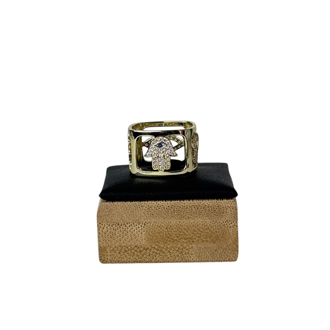 Lucky Charm Dice Ring for Her Color Gold