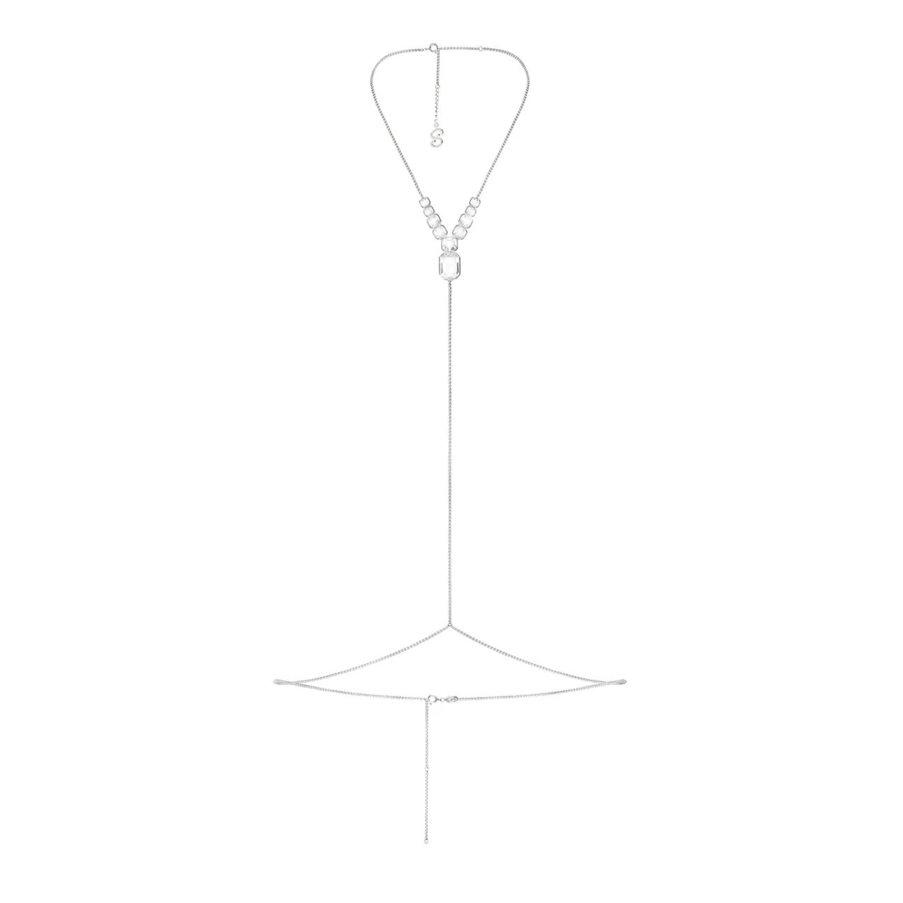 Swarovski x Skims Y Body Chain (Silver)