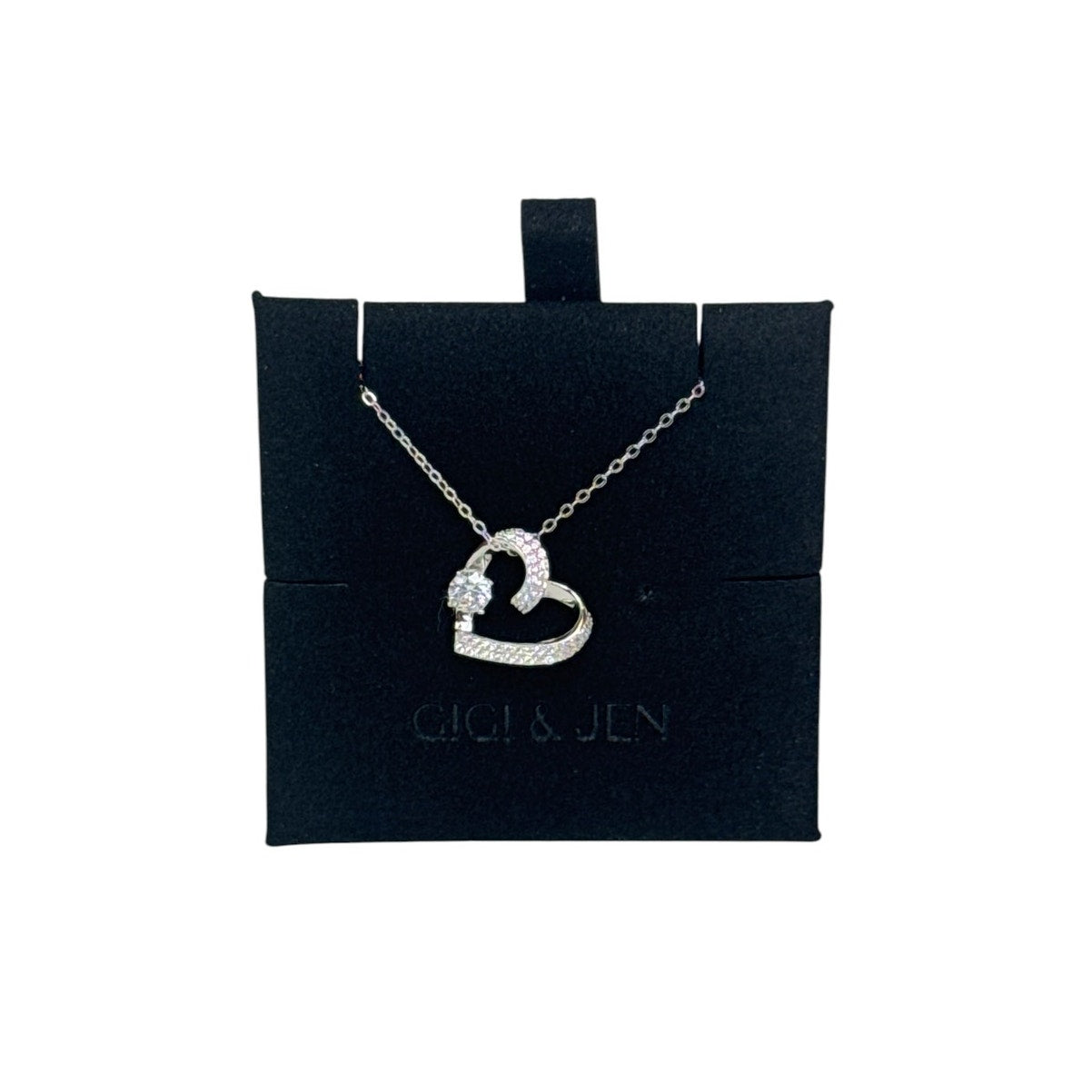 Sofia Heart Necklace color silver