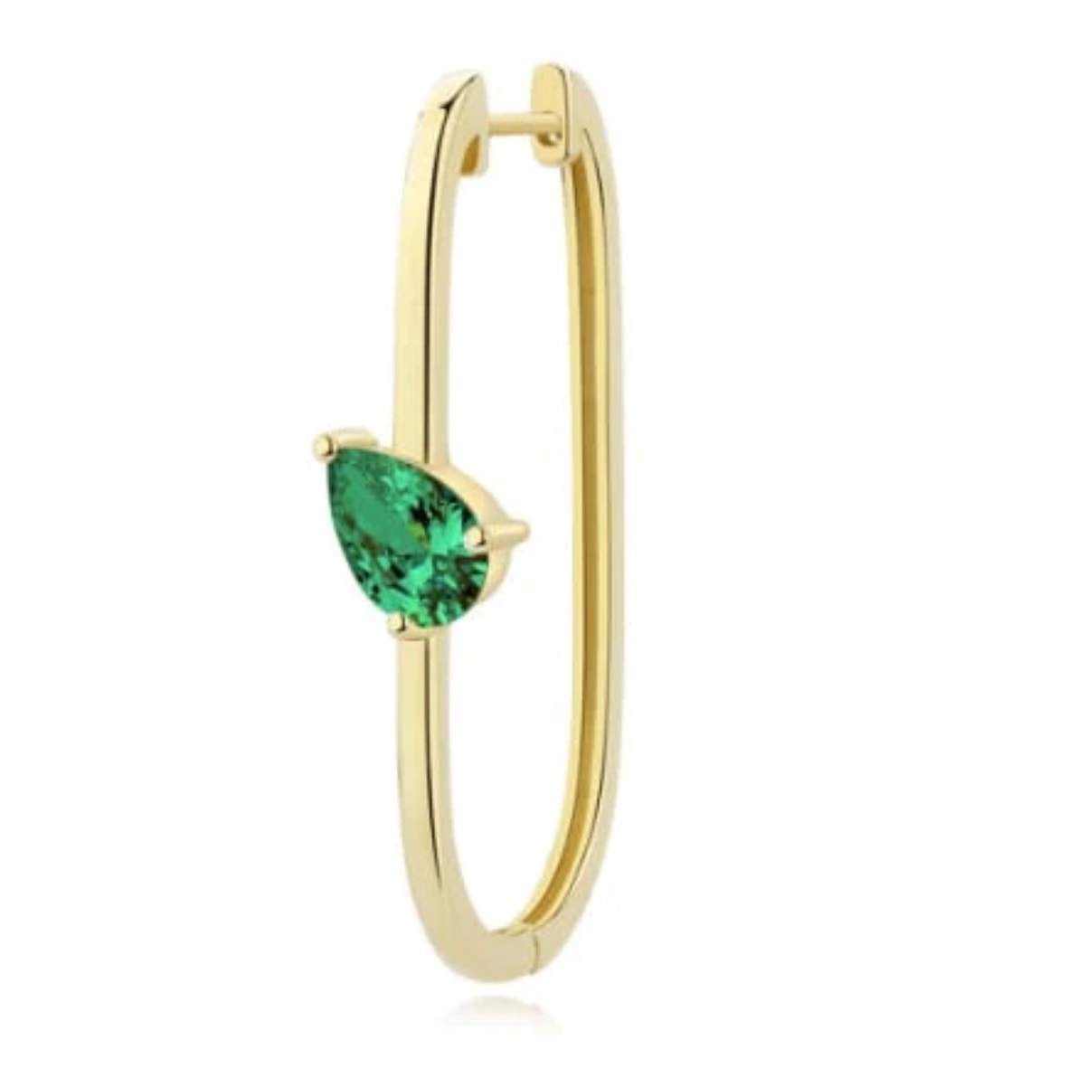 Large Oval Hoop Earrings