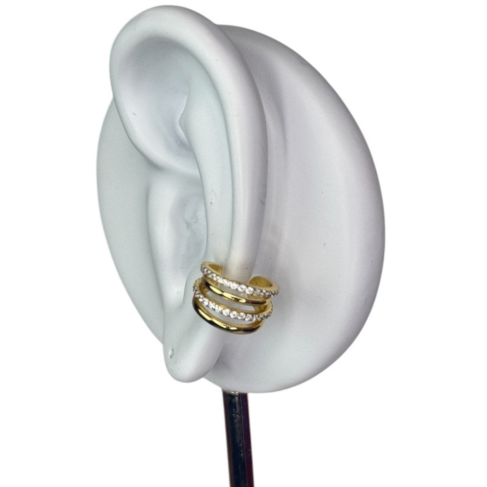 Ear Cuff Earring for Women Non Pierced Cartilage Gold Color Single
