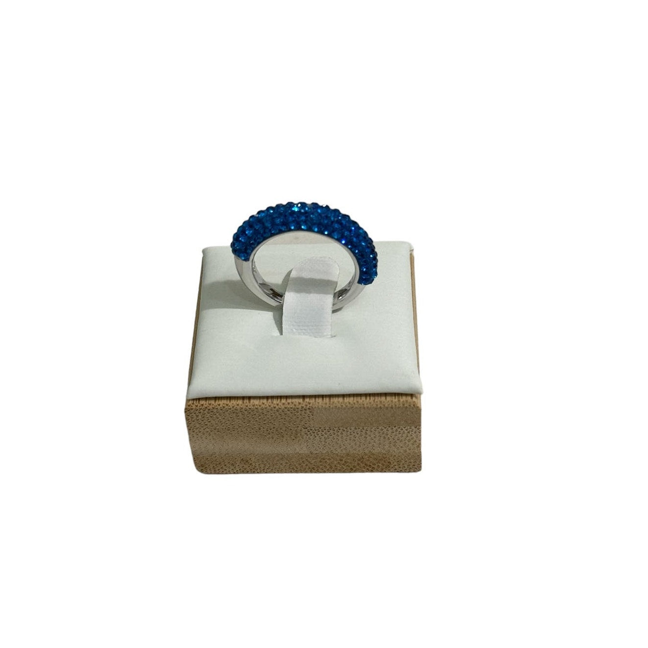 Swarovski Atelier Tigris ring Blue, Rhodium plated size 55 / USA7
