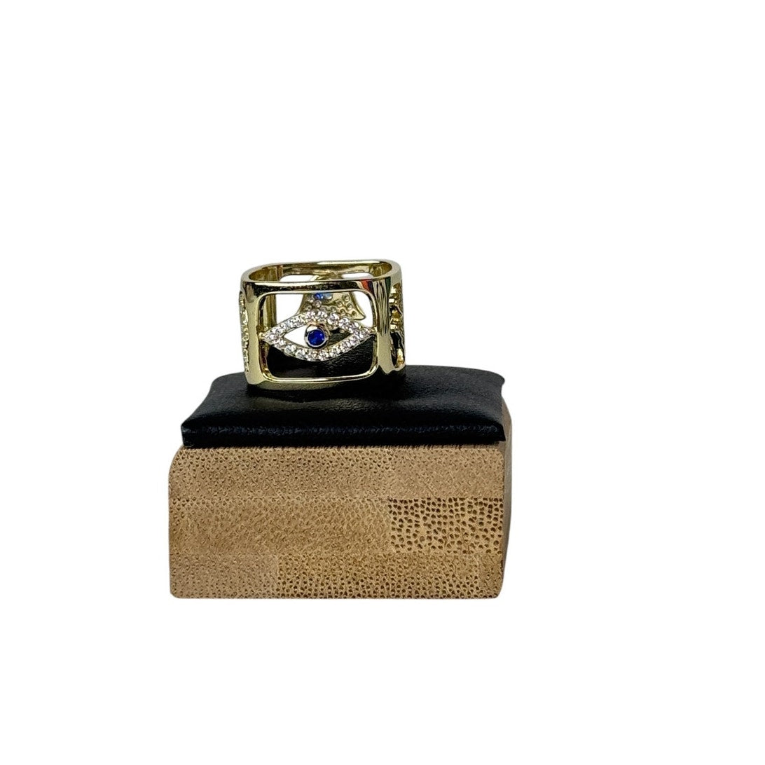Lucky Charm Dice Ring for Her Color Gold