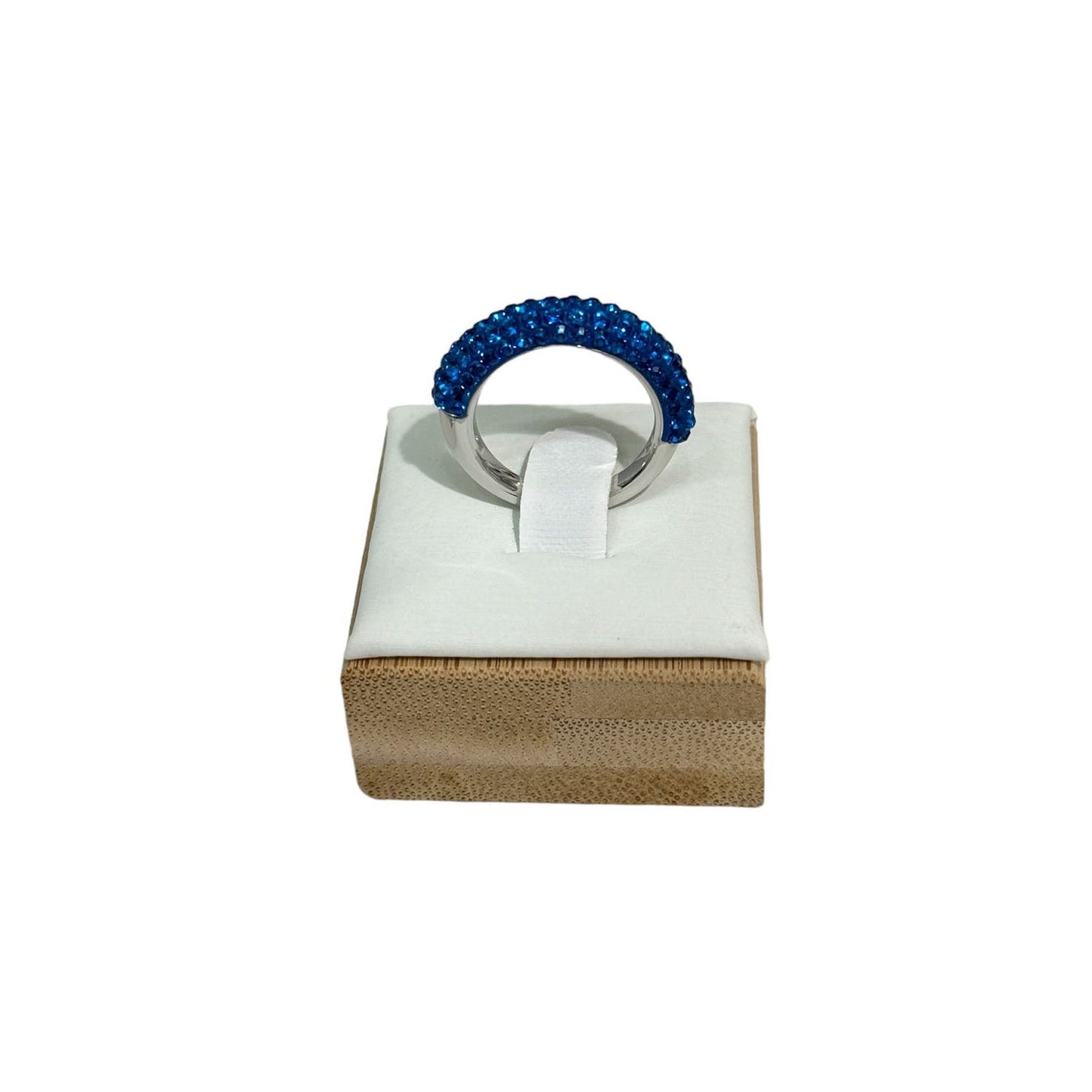 Swarovski Atelier Tigris ring Blue, Rhodium plated size 55 / USA7
