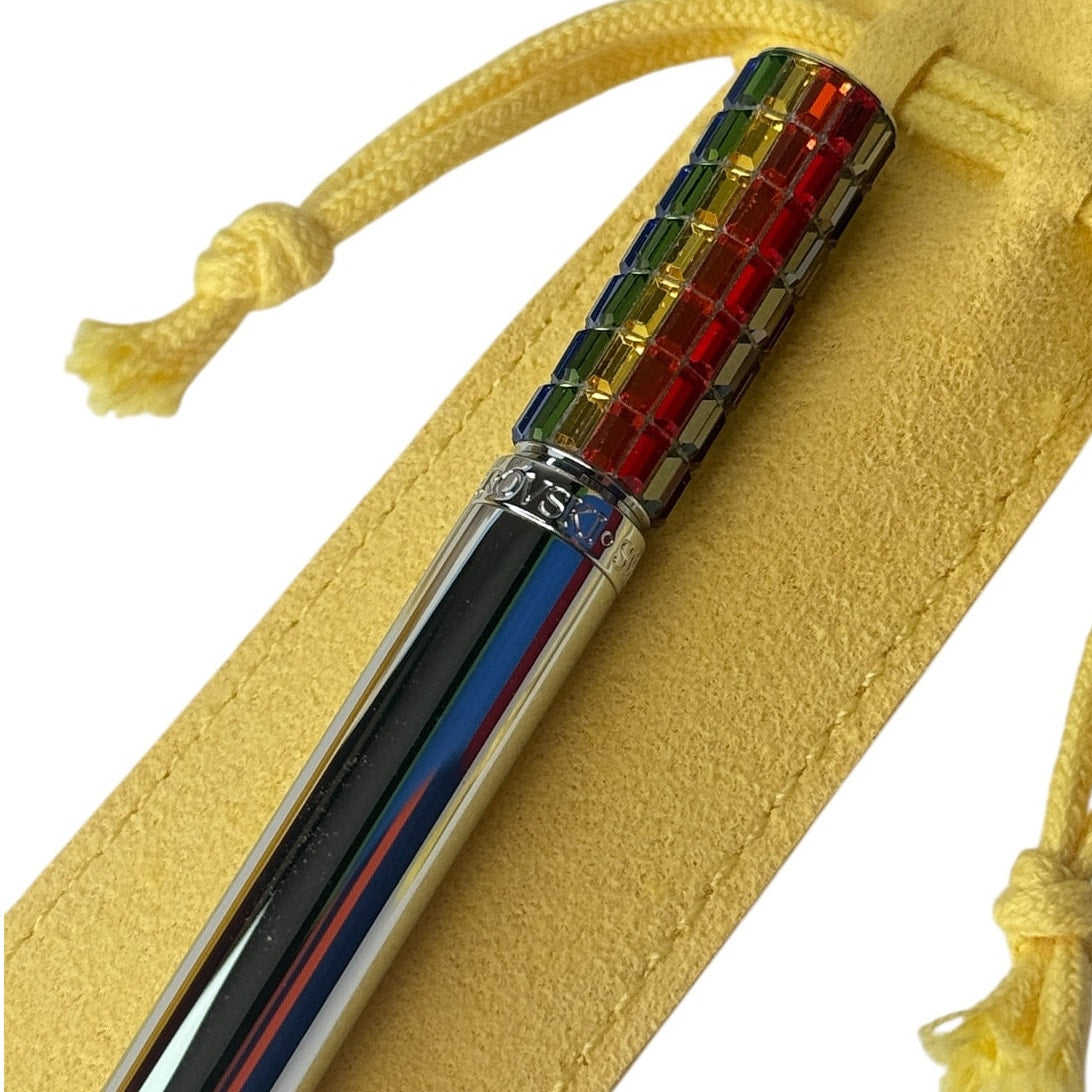 Swarovski Ballpoint pen Multicolored, Chrome plated New