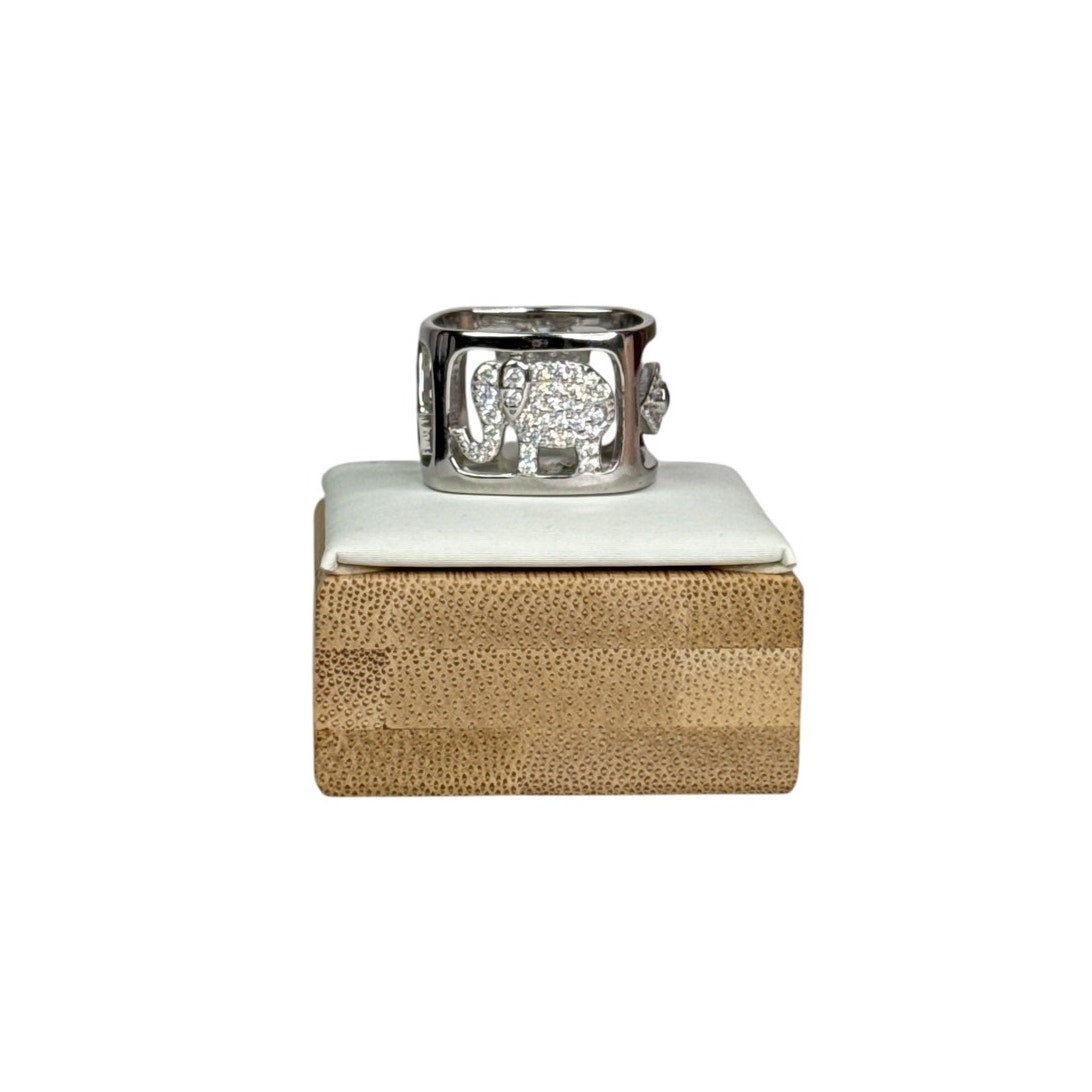 Lucky Charm Dice Ring for Her Color Silver size 6
