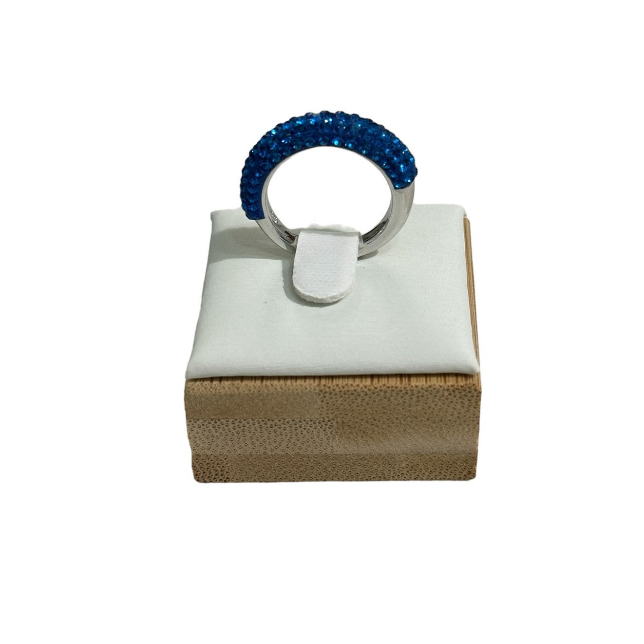 Swarovski Atelier Tigris ring Blue, Rhodium plated size 55 / USA7
