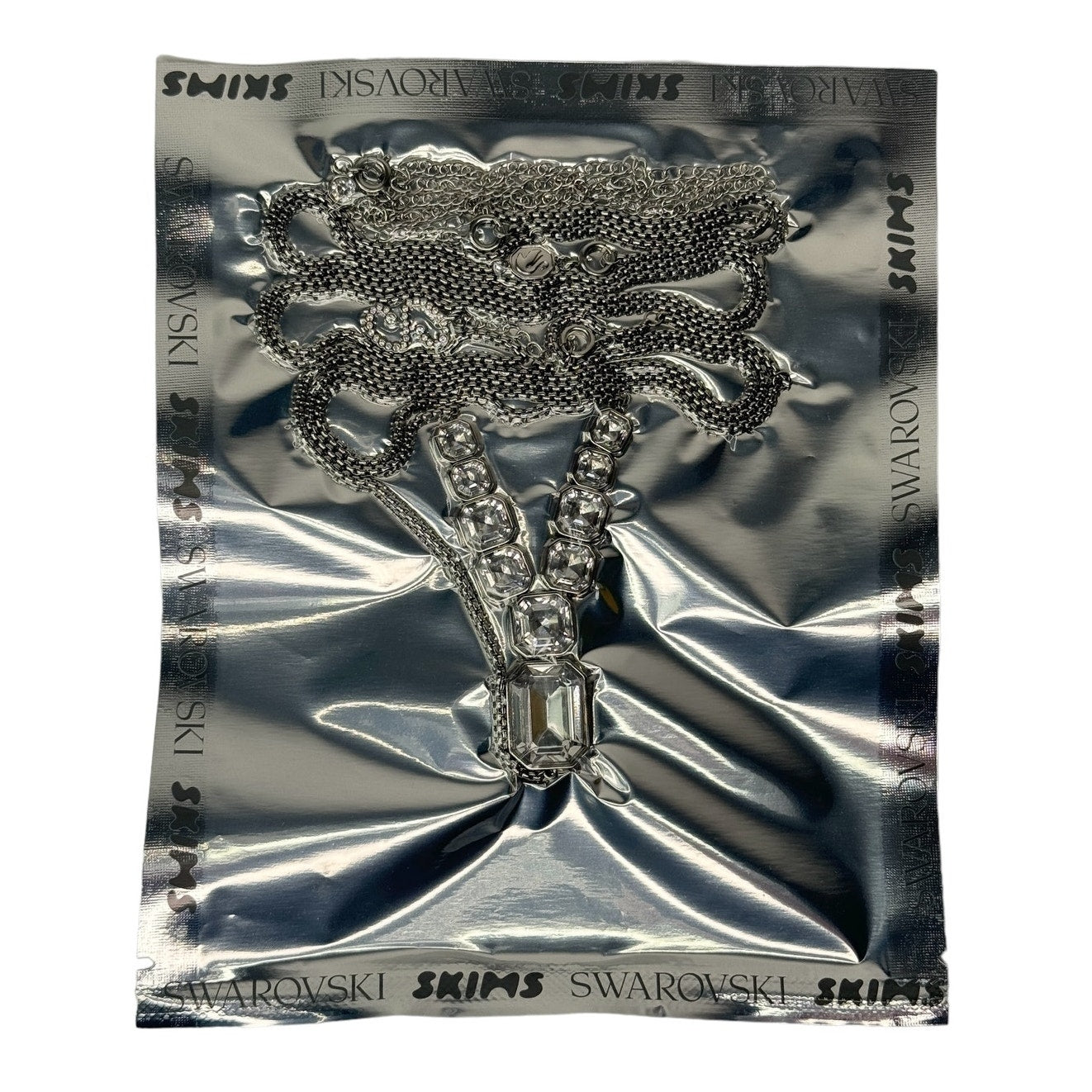 Swarovski x Skims Y Body Chain (Silver)