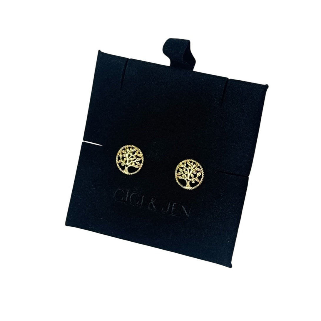 Tree of Life Stud Earrings for Women Elegant, Minimalist Nature Jewelry