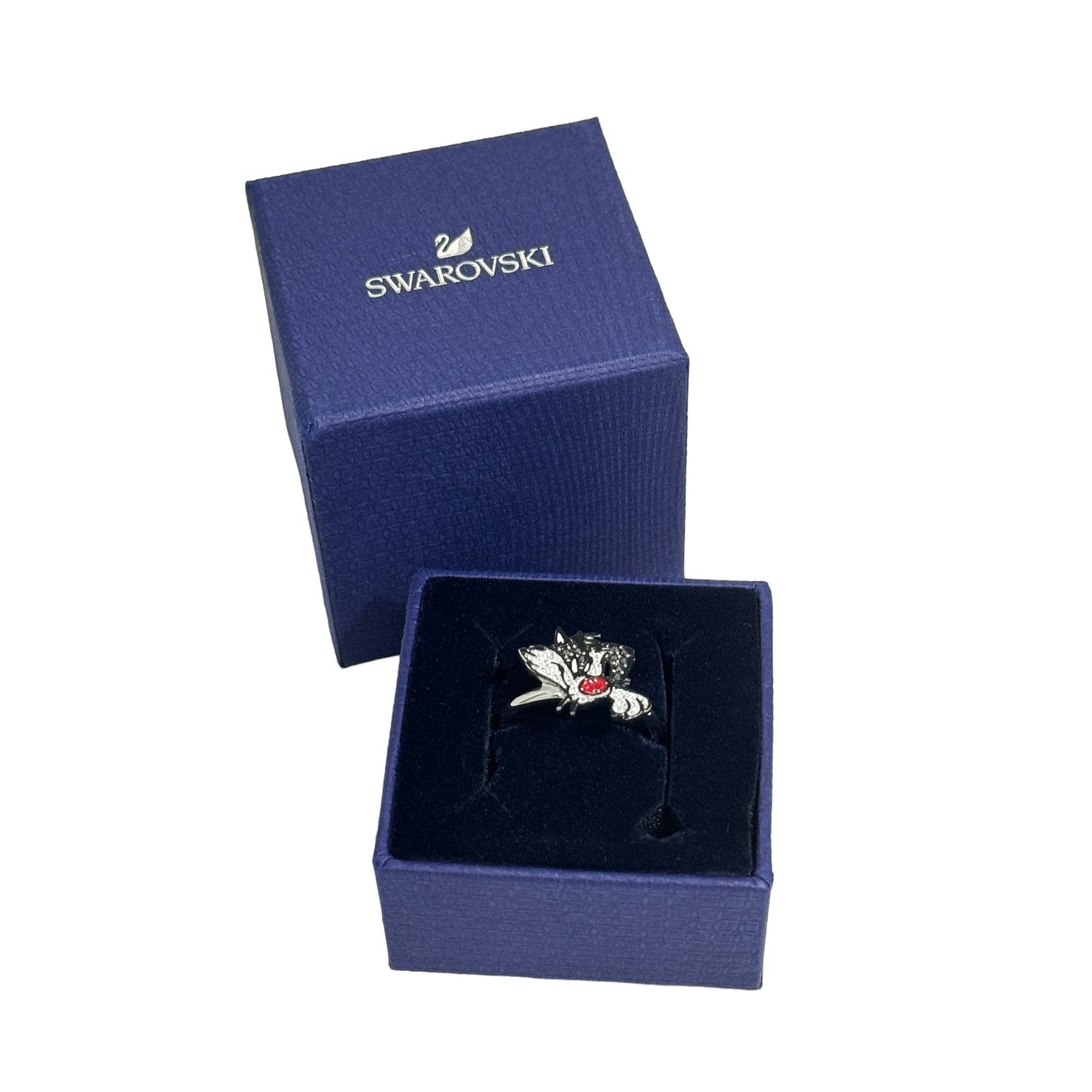 Swarovski Looney Tunes Sylvester Size 7 /55 Ring Multi-colored, Rhodium plated New