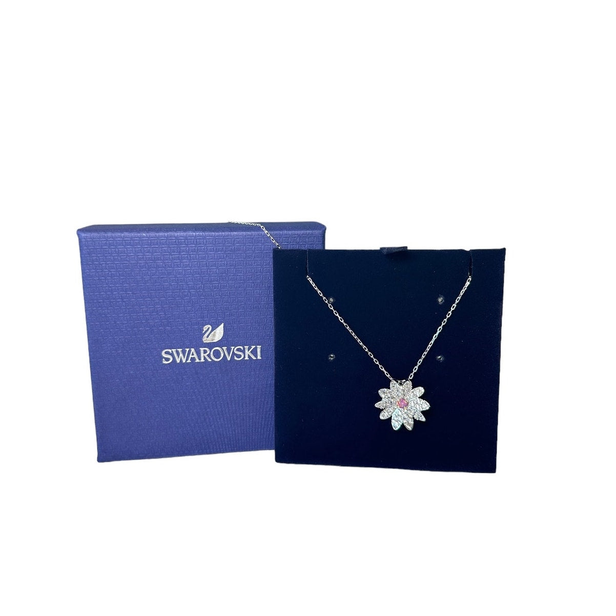 Swarovski Eternal Flower pendant Flower, Pink, Mixed metal finish