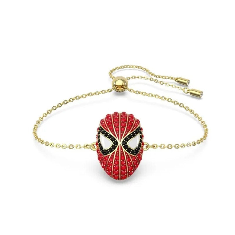 Swarovski Spider-Man Bracelet, Red Crystal, Gold-tone Finish M