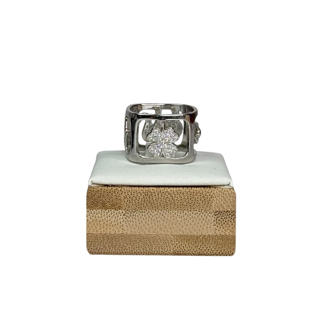 Lucky Charm Dice Ring for Her Color Silver size 6