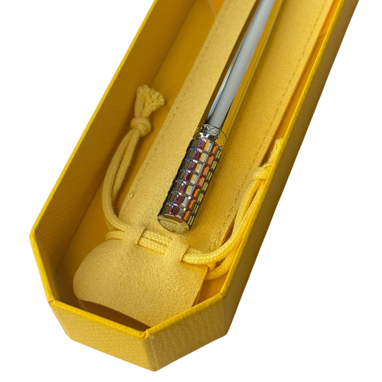 Swarovski Ballpoint pen Multicolored, Chrome plated New