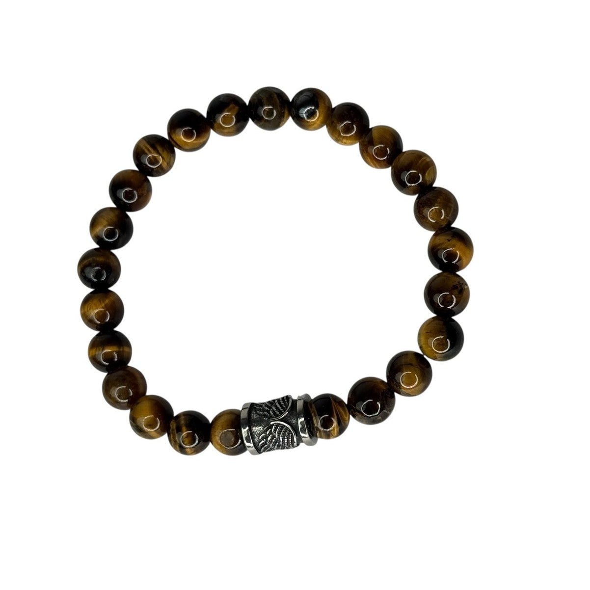 Balance & Power Men’s Bead Bracelet Skull, Yin Yang & Angel Wings Set