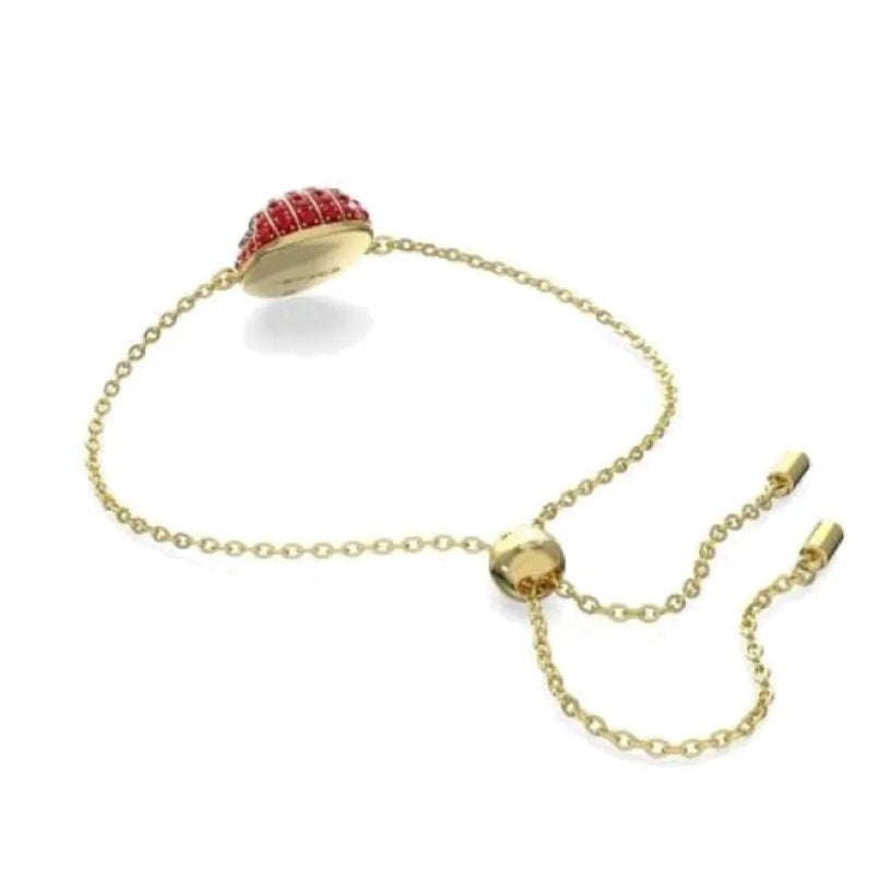 Swarovski Spider-Man Bracelet, Red Crystal, Gold-tone Finish M
