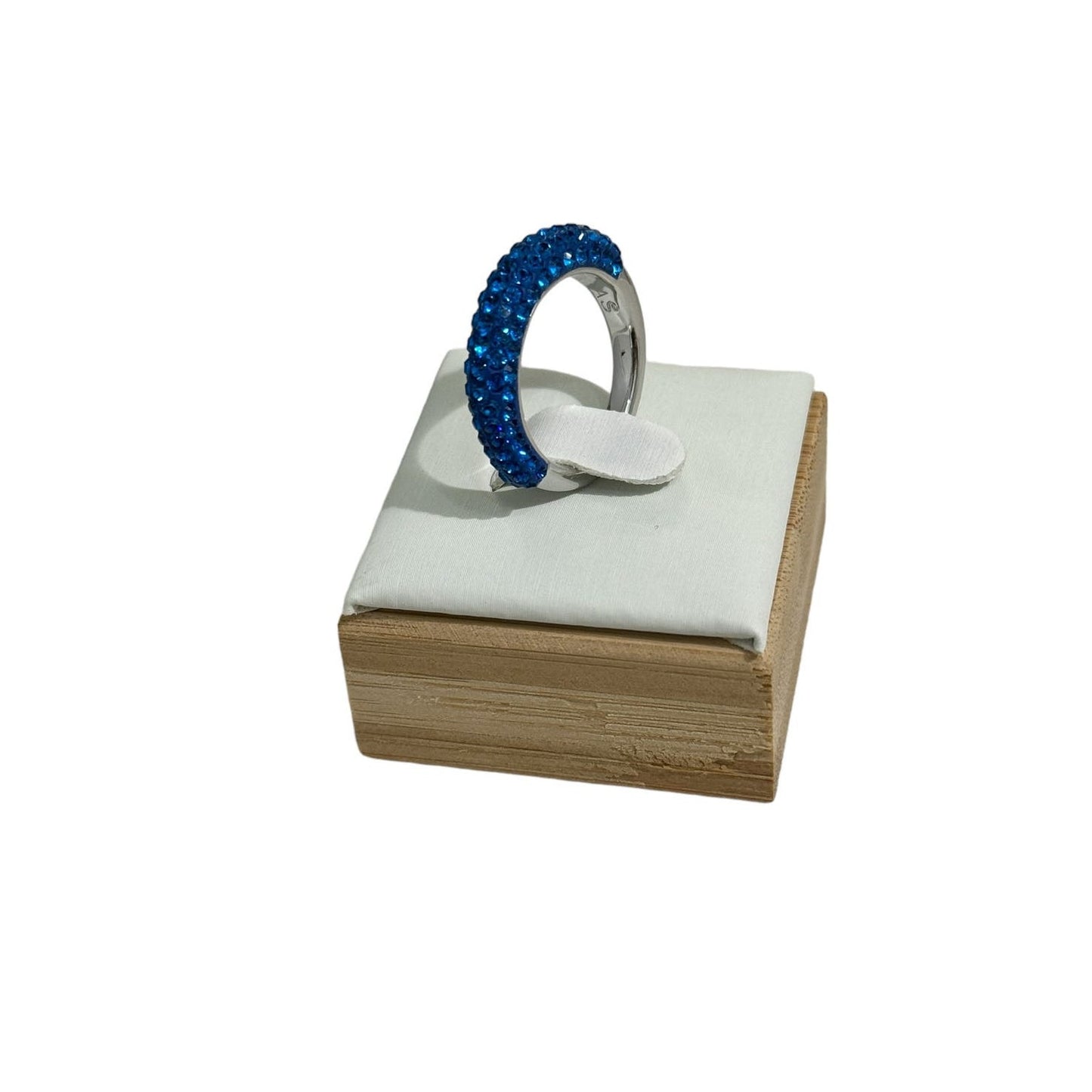 Swarovski Atelier Tigris ring Blue, Rhodium plated size 55 / USA7