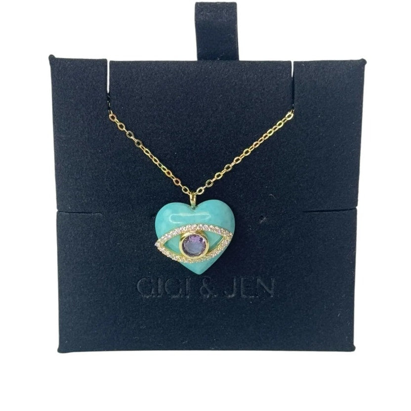 Harper Women's Turquoise Evil Eye Necklace