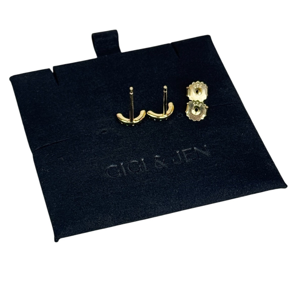 Mini Rainbow Earrings with Cubic Zirconia Colorful Glam Jewelry