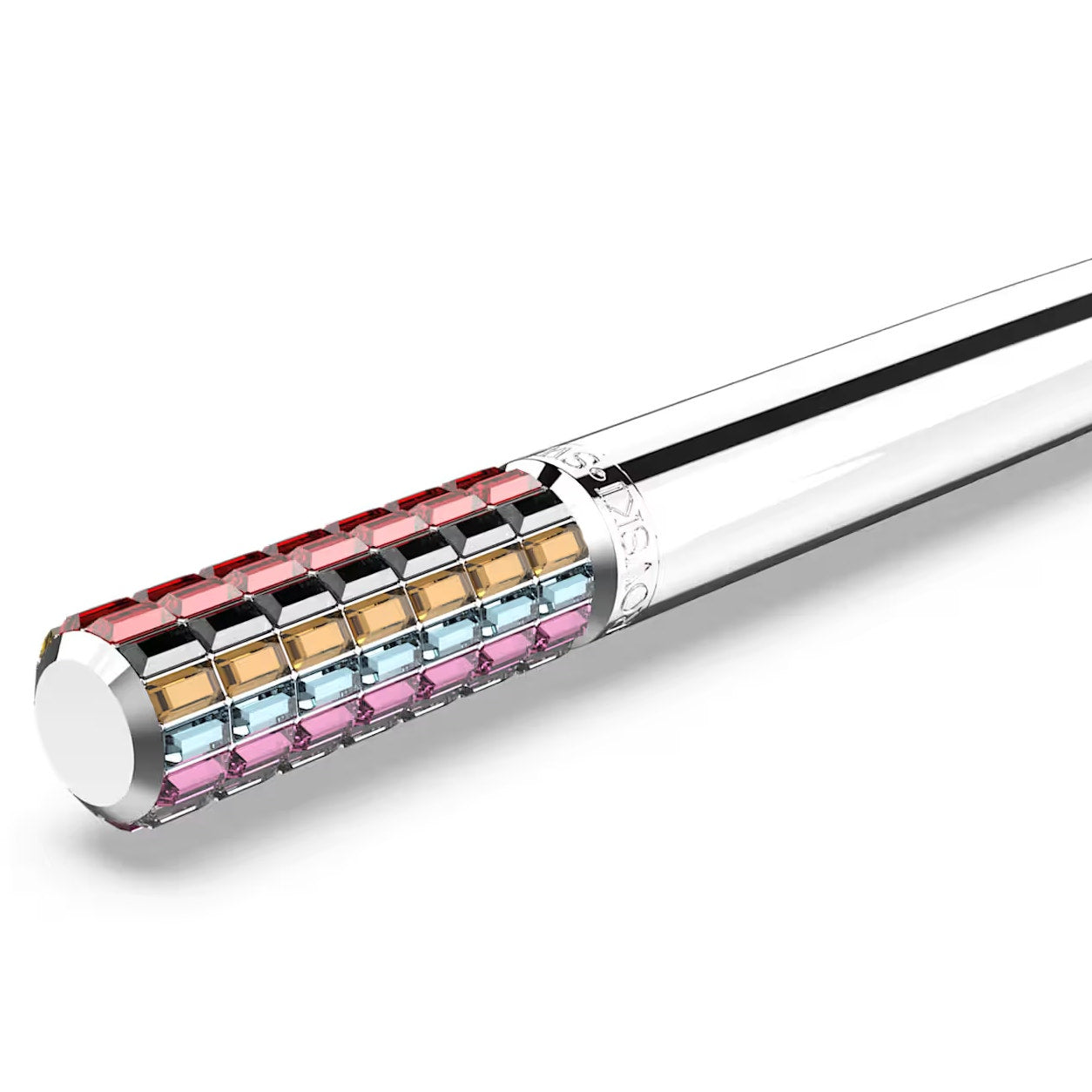 Swarovski Ballpoint pen Multicolored, Chrome plated New