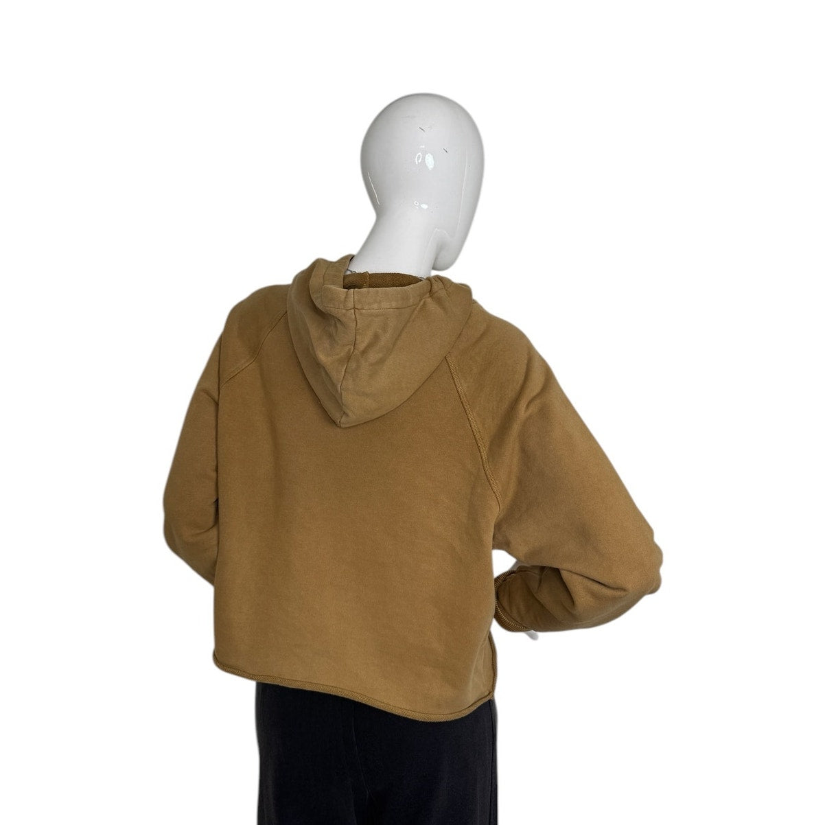 FREE BIRD Mineral-Washed Hoodie Trendy Comfort for Everyday Wear Camel S
