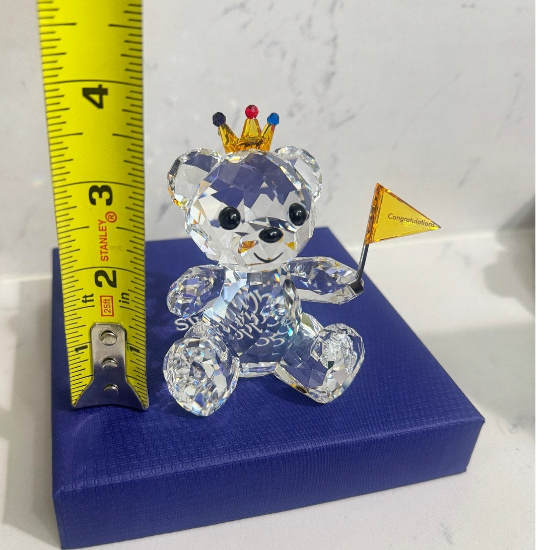Swarovski Kris Bear Congratulations Figurine New
