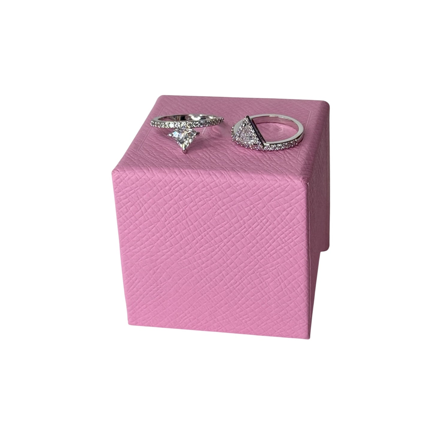 Swarovski Ortyx ring Mixed cuts, White, Rhodium plated size 6 / 52