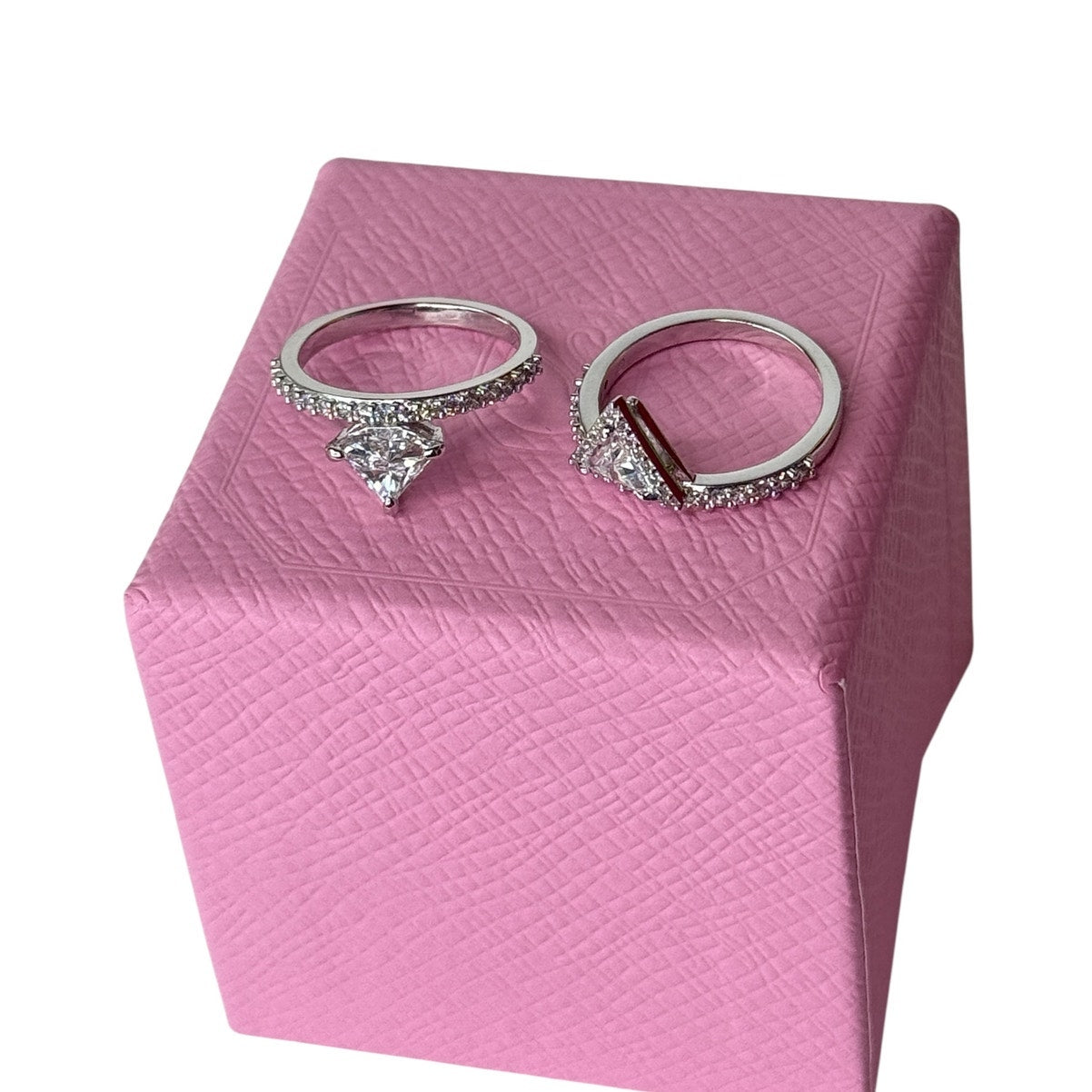 Swarovski Ortyx ring Mixed cuts, White, Rhodium plated size 6 / 52