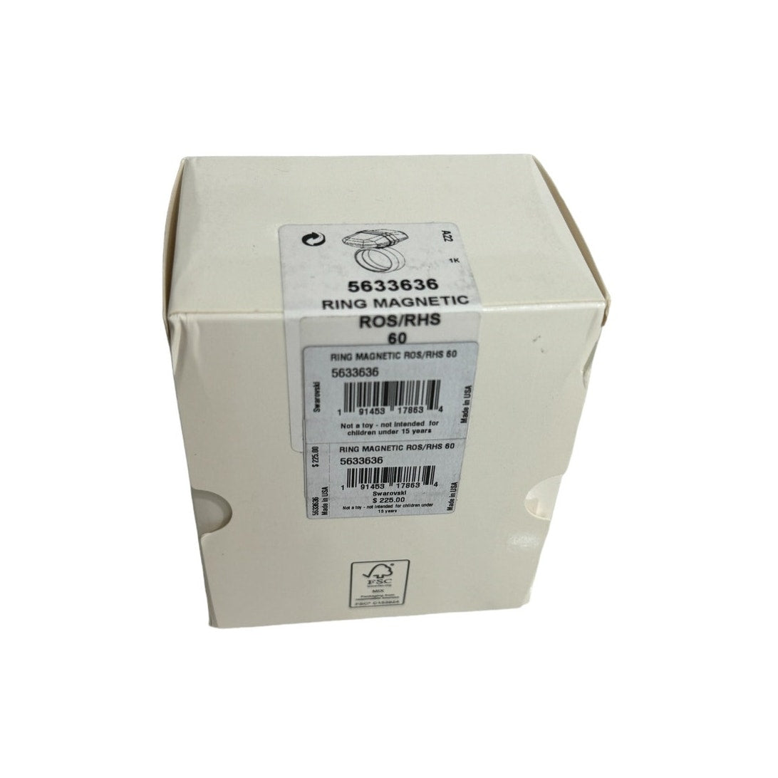 Swarovski Lucent ring Magnetic closure, Pink, Rhodium plated Size 60/9