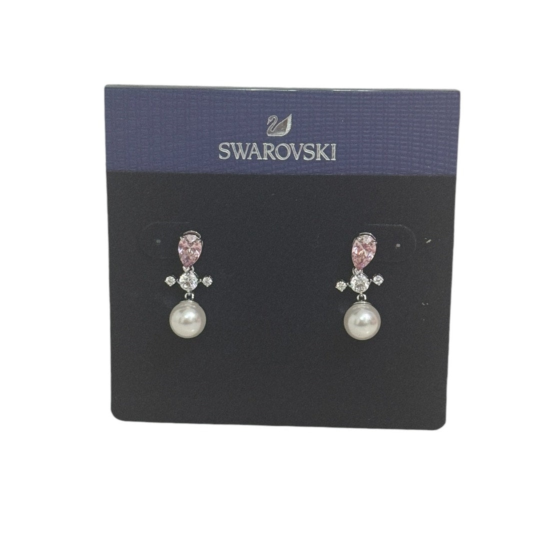 Swarovski Perfection Set, Necklace/Earrings/Bracelet Pink/Clear Crystal Authentic