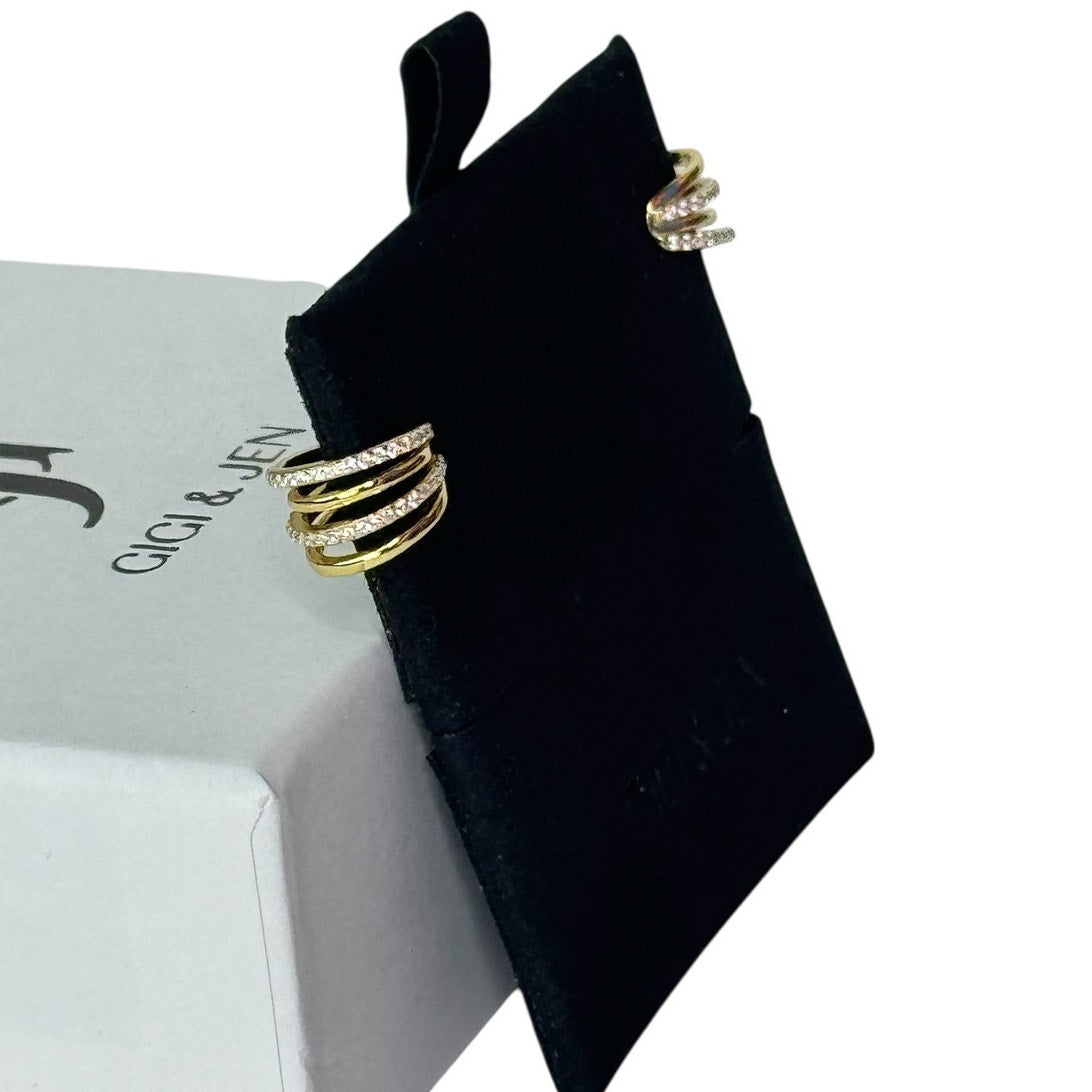 Ear Cuff Earring for Women Non Pierced Cartilage Gold Color