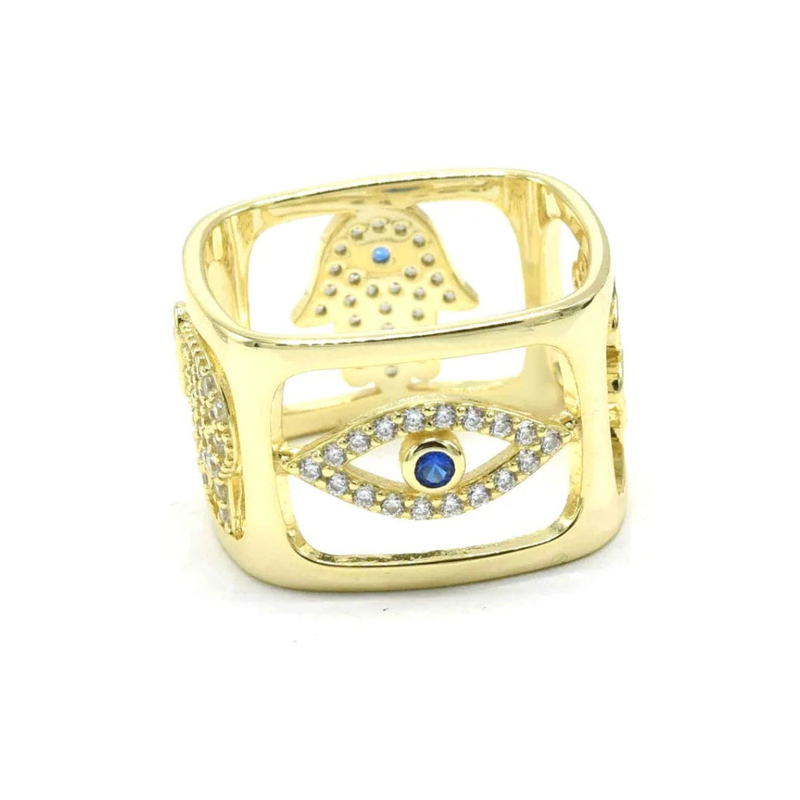 Lucky Charm Dice Ring for Her Color Gold