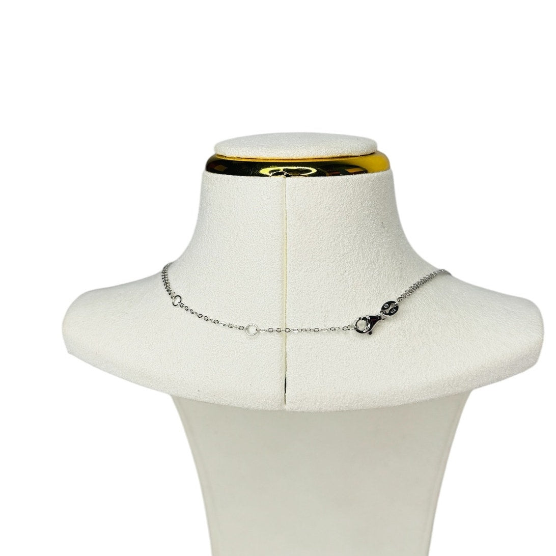 Stella Double Necklace Live Tree Silver Chain Necklace