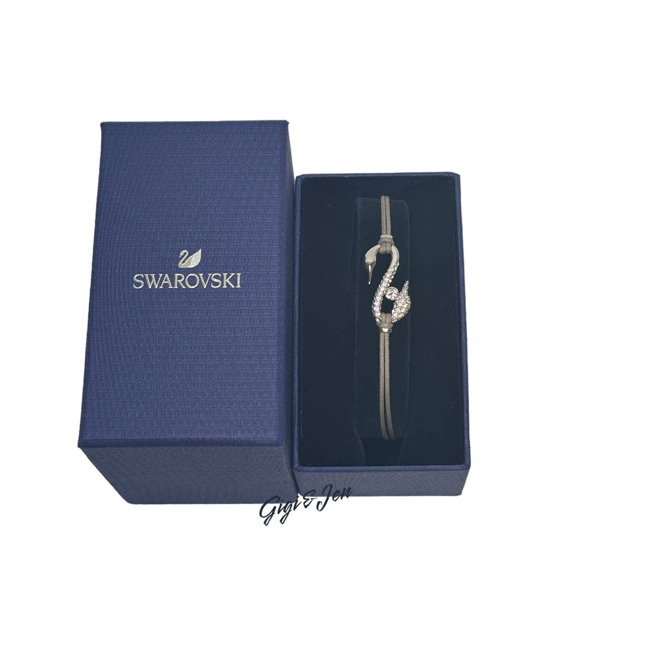 Swarovski Power Collection Hook Bracelet Dark Gray, Ruthenium plated