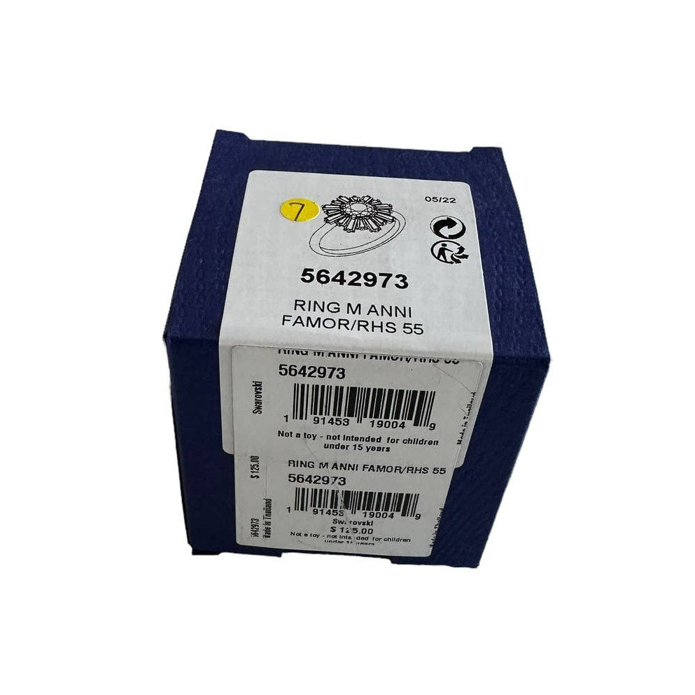 Swarovski Sunshine ring Mixed cuts, Sun, Pink, Rhodium plated 55 / 7